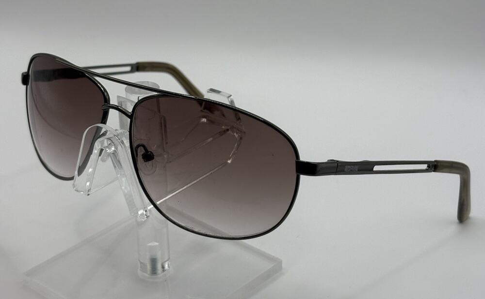 Kenneth Cole KC1 J0731 Aviator Sunglasses Gunmetal Gray Gradient Unisex